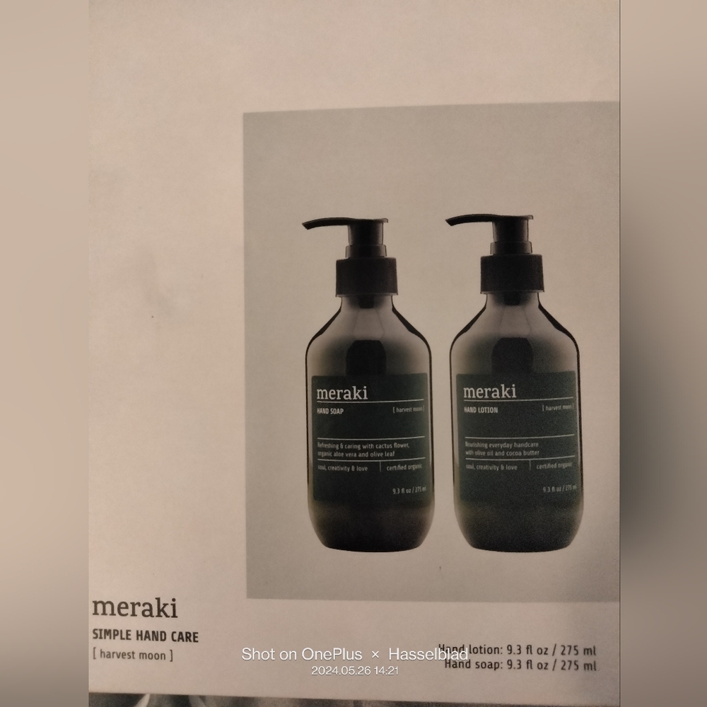 Meraki luxury hand soap gift set